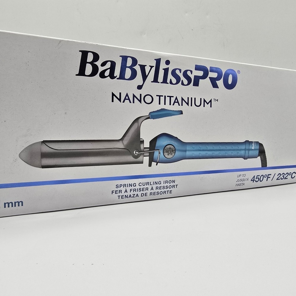 BaBylissPRO Nano Titanium Spring Curling Iron 1.25" Professional Hair Curler